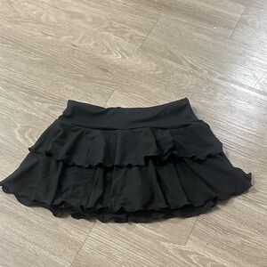 Black Ruffled Skirt
